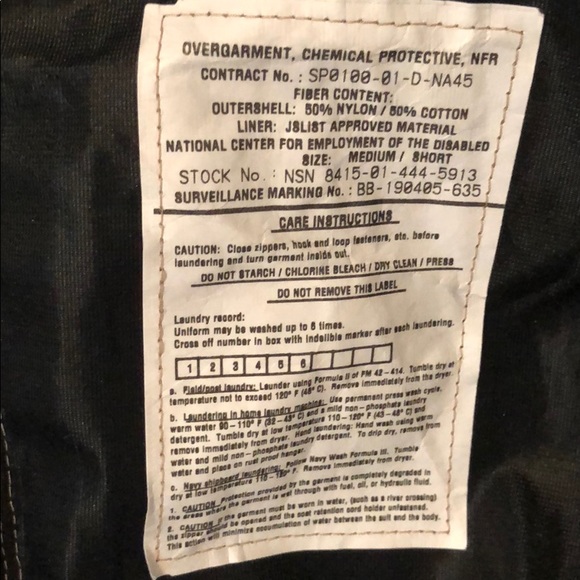 Chemical protection camouflage hooded jacket - Picture 3 of 5